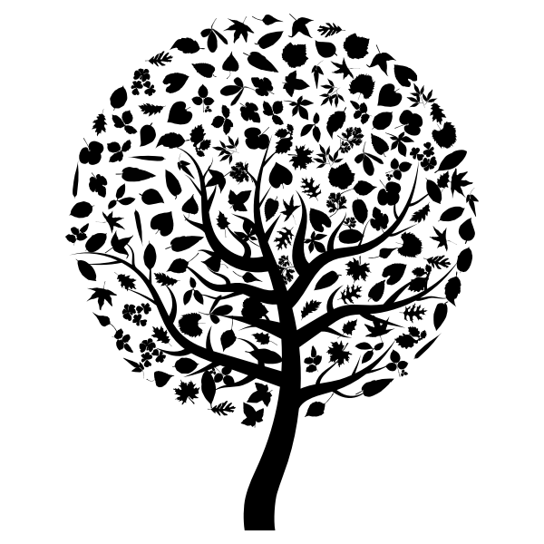 SVG Unusual tree silhouette