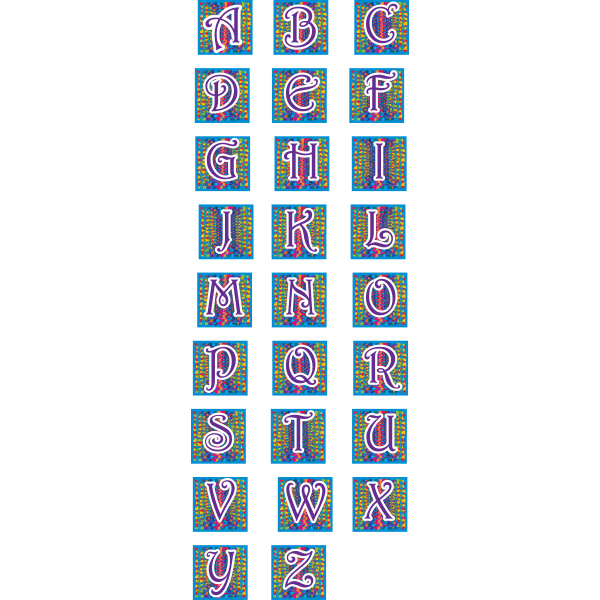 SVG Uppercase alphabet letters