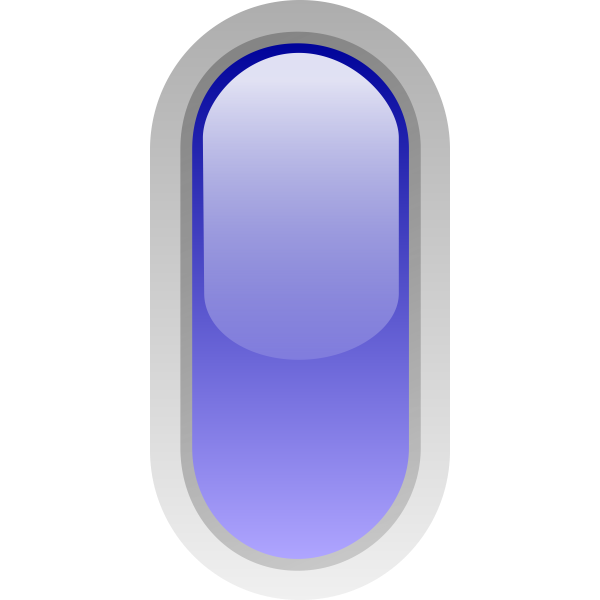 SVG Upright pill shaped blue button vector graphics