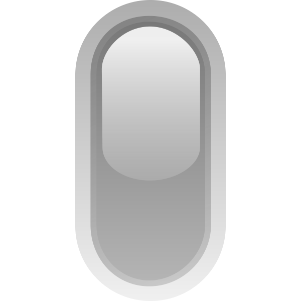 SVG Upright pill shaped grey button vector image