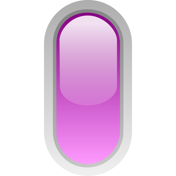 SVG Upright pill shaped purple button vector drawing