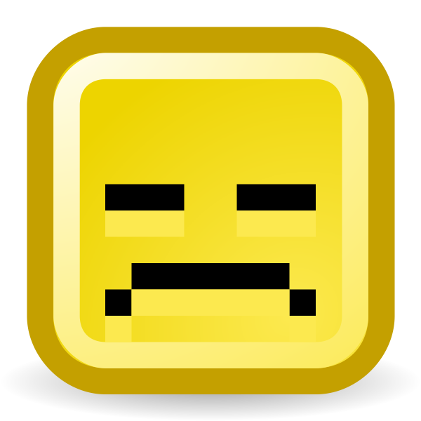 SVG Upset smiley vector icon