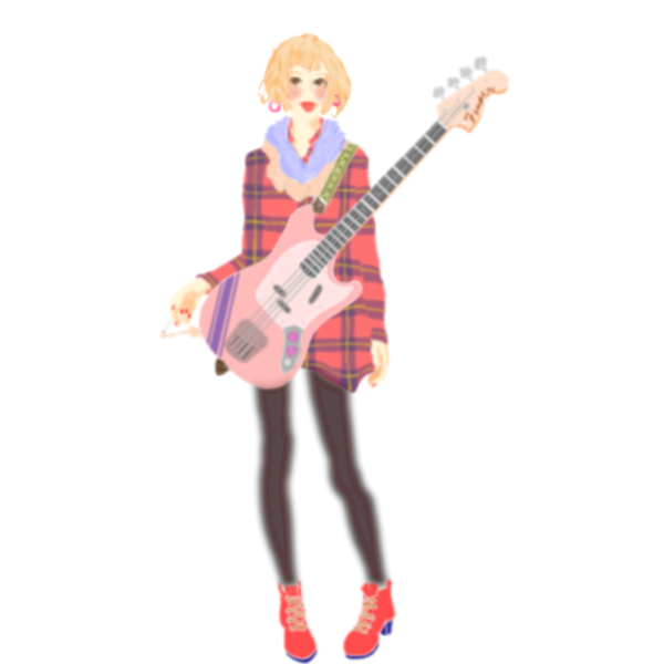 SVG Urban girl guitar player vector image