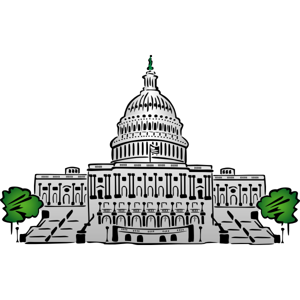SVG US Capitol Building Vector