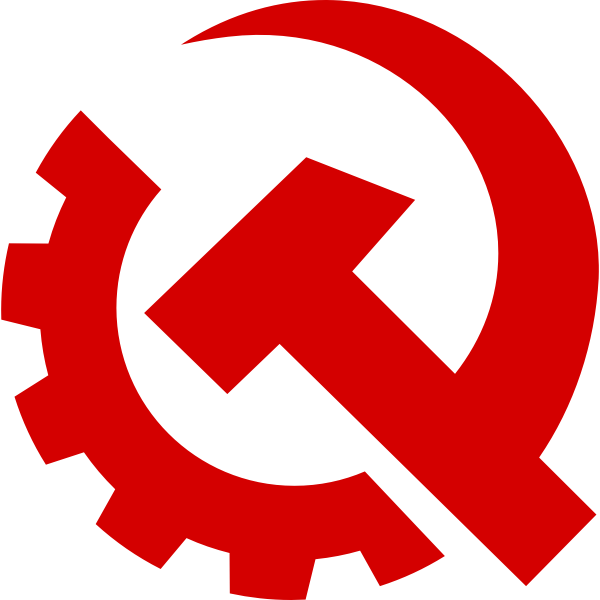SVG US communism party sign vector image