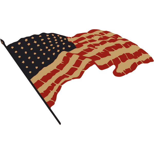 SVG US flag vector drawing