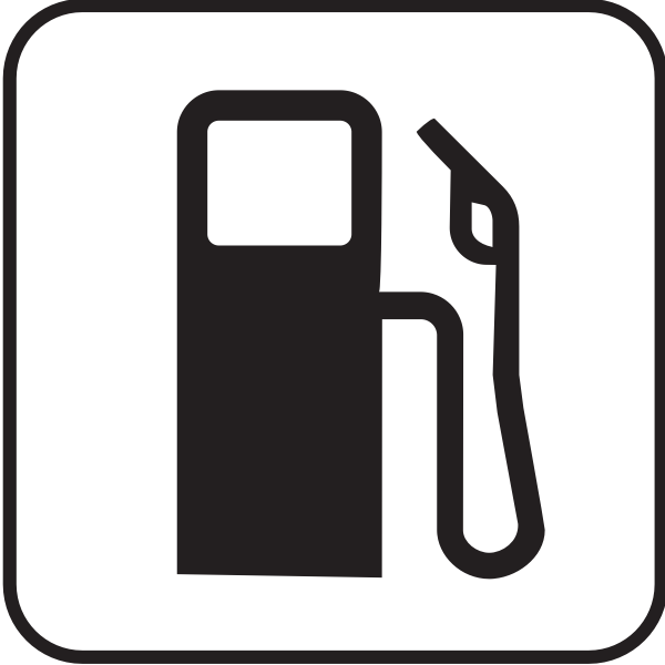 SVG US National Park Maps pictogram for a gas station vector image