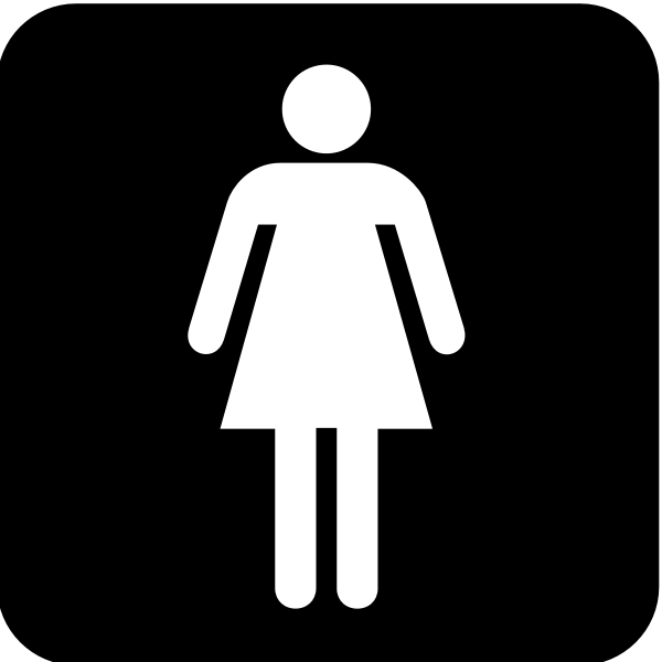 SVG US National Park Maps pictogram for a ladies resroom vector image