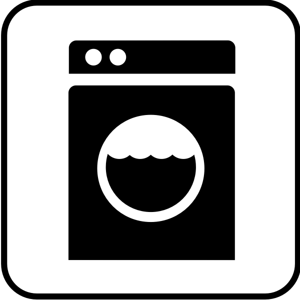SVG US National Park Maps pictogram for a laundry facility vector image