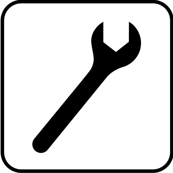 SVG US National Park Maps pictogram for a mechanic shop vector image