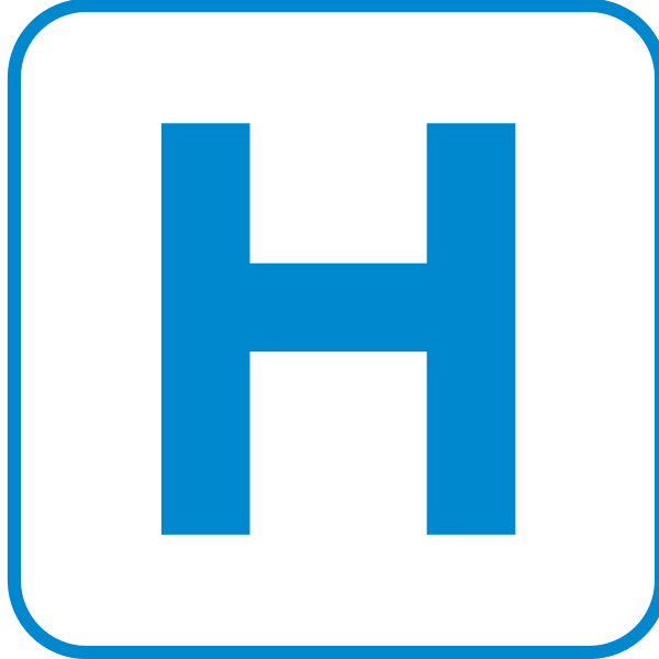 SVG US National Park Maps pictogram for a medical centre vector image