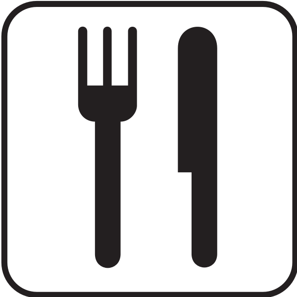 SVG US National Park Maps pictogram for a place serving food traffic vector image