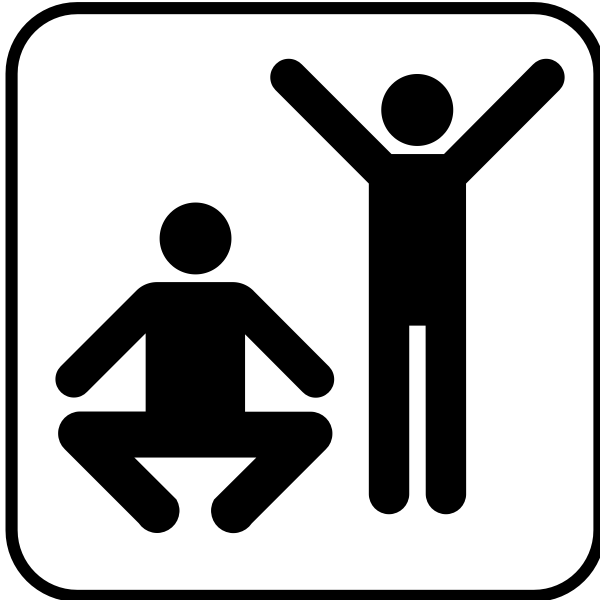 SVG US National Park Maps pictogram for an exercise facility vector image