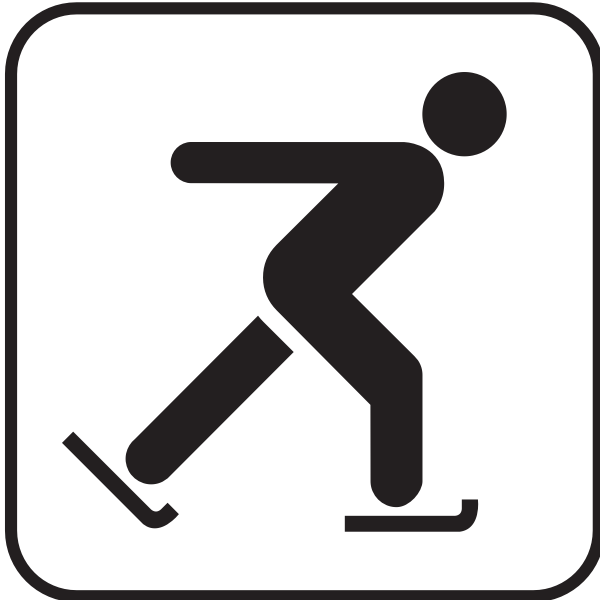 SVG US National Park Maps pictogram for an iceskating rink vector image