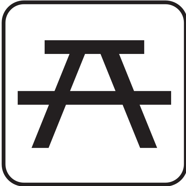 SVG US National Park Maps pictogram for an outdoor eating spot vector image