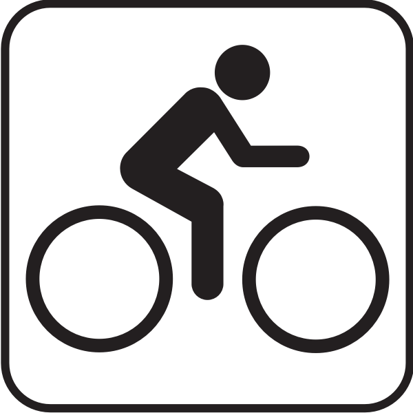 SVG US National Park Maps pictogram for bicycle lane vector image