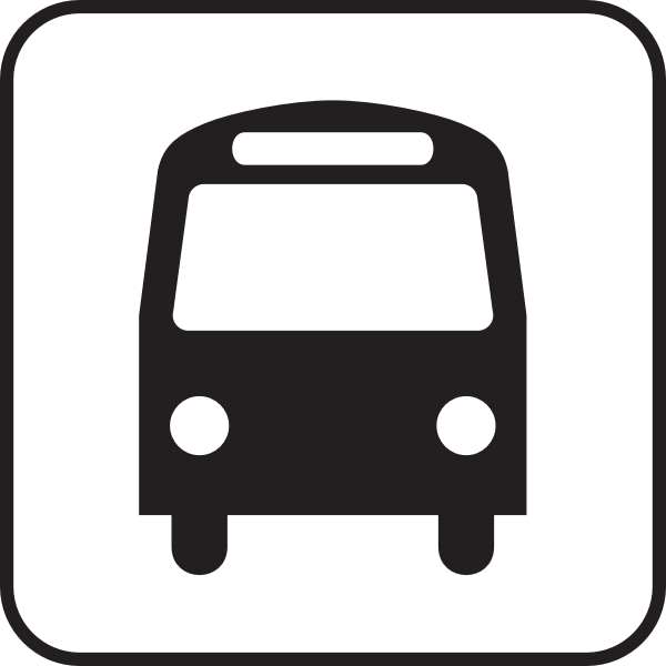 SVG US National Park Maps pictogram for bus stop vector image