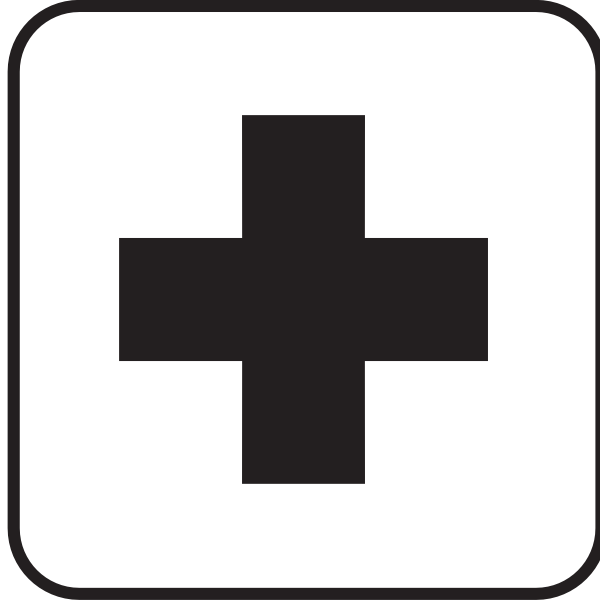 SVG US National Park Maps pictogram for medical assitance traffic vector image