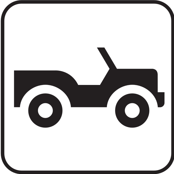 SVG US National Park Maps pictogram for open roof car tour vector image