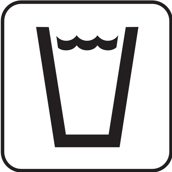 SVG US National Park Maps pictogram for safe to drink water vector image