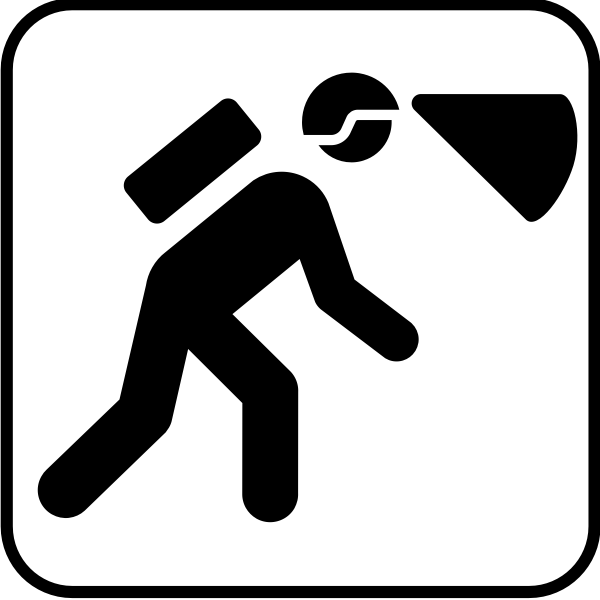 SVG US National Park Maps pictogram for spelunking vector image
