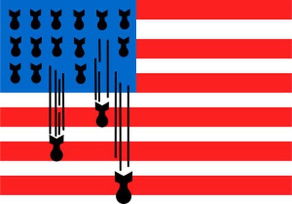 SVG USA flag bombs