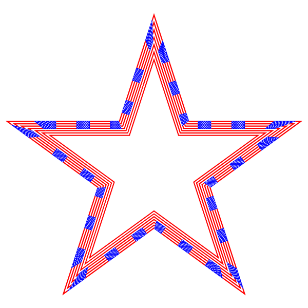 SVG USA Flag Star