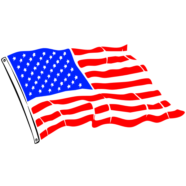 SVG USA Flag Vector Image
