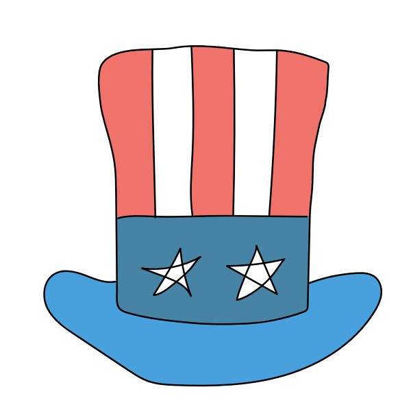 SVG USA hat full prepared