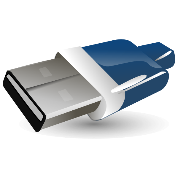 SVG USB flash drive vector illustration