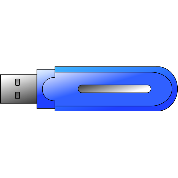 SVG USB memory flash drive vector illustration