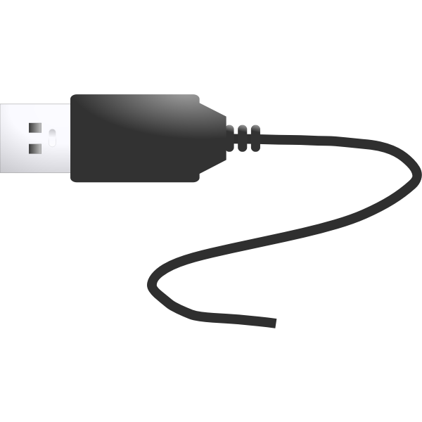 SVG USB plug vector illustration