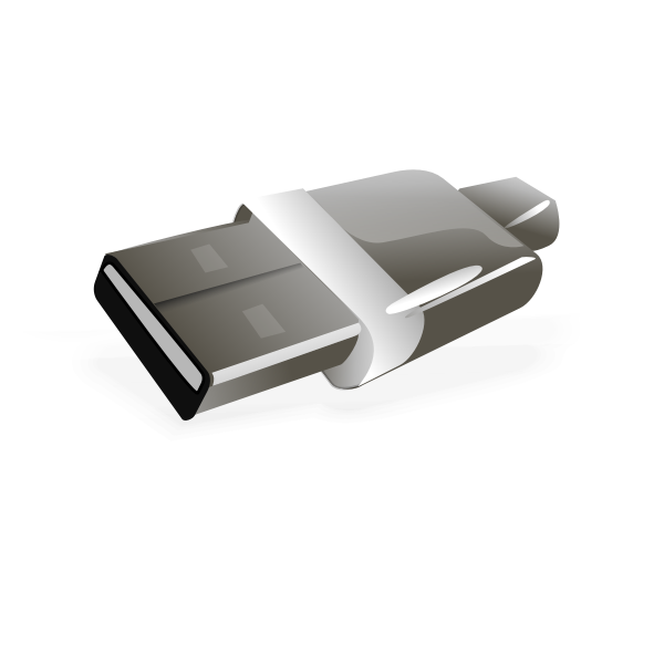 SVG USB plug vector image