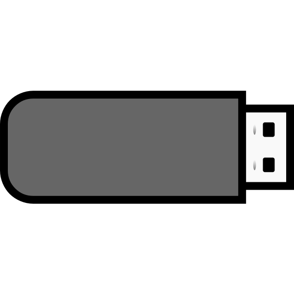 SVG USB stick icon vector clip art