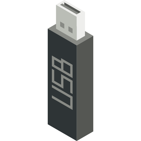 SVG USB stick vector icon