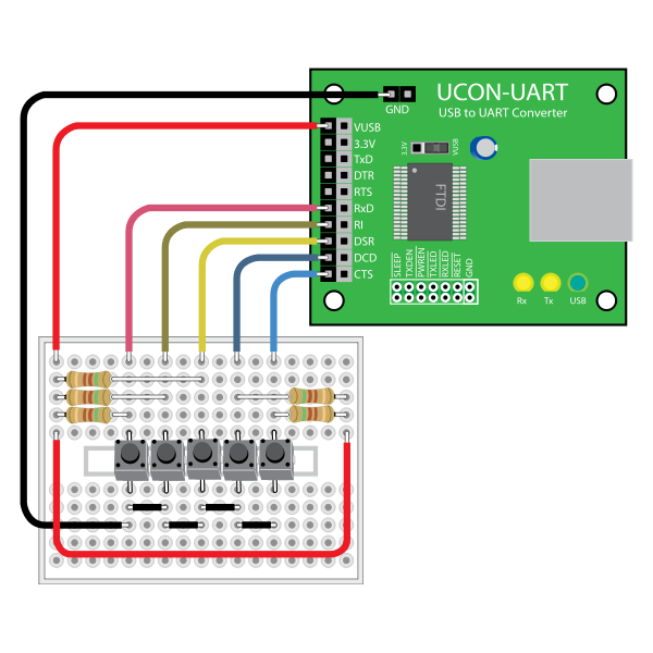SVG USB To UART Converter PCB