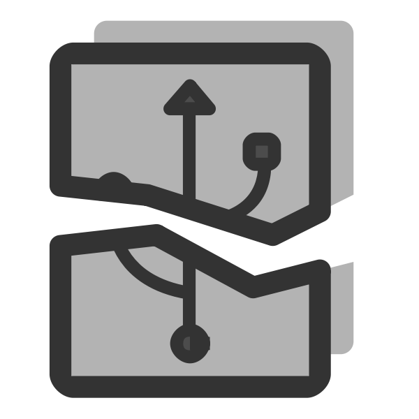 SVG USB unmount icon