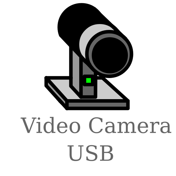 SVG USB video camera sign vector illustration