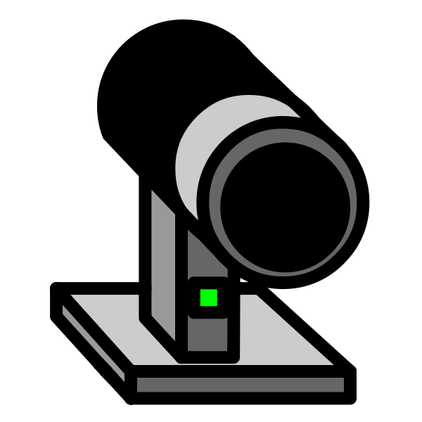 SVG USB video camera symbol vector drawing