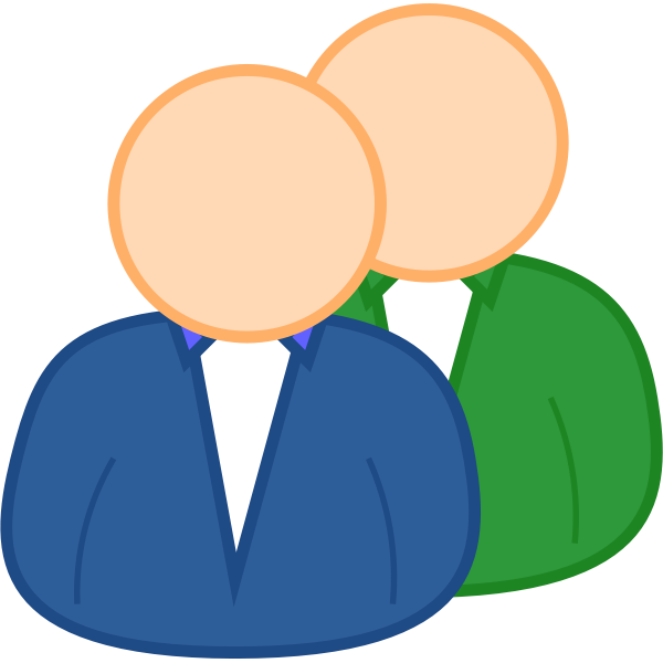 SVG User group avatar vector drawing