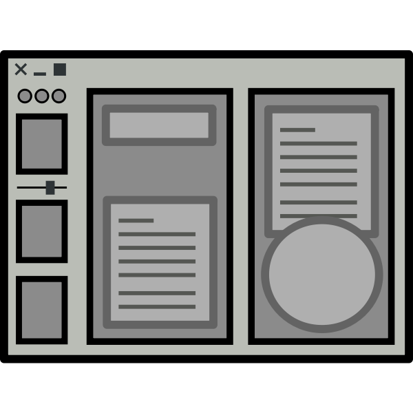 SVG User interface layout