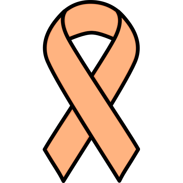 SVG Uterine cancer ribbon