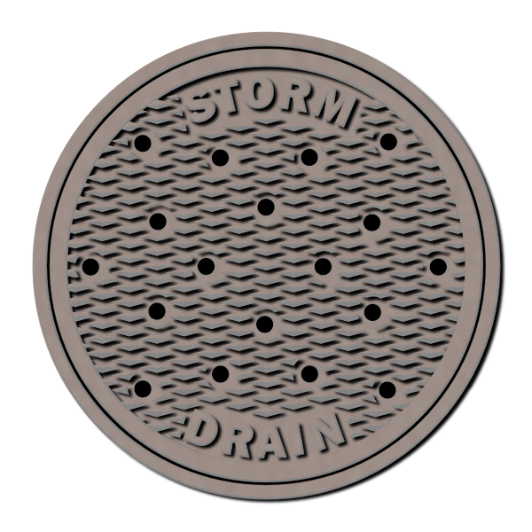 SVG Utility hole cover large vector image