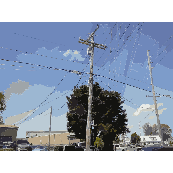 SVG Utility Pole Vectorized 2015060921