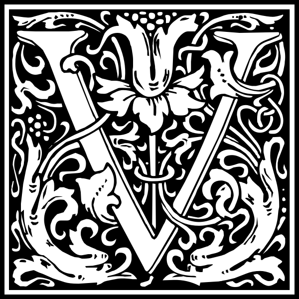 SVG V letter