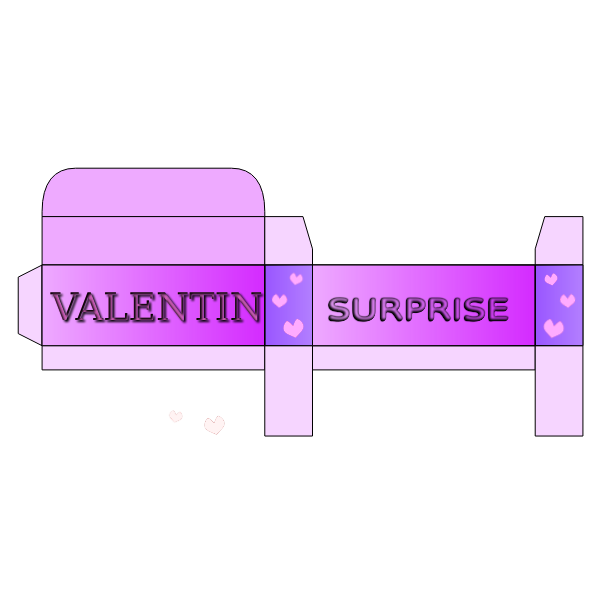 SVG Valentin surprise box