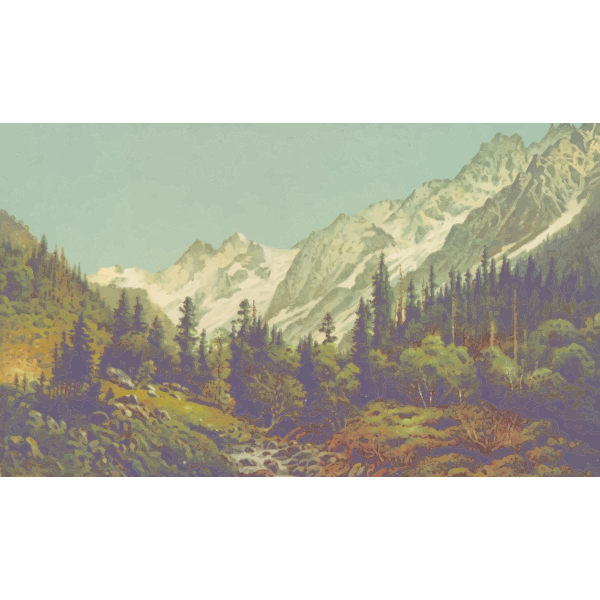 SVG Valley glaciers