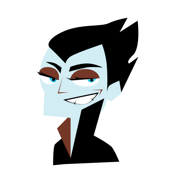 SVG Vampire smiling