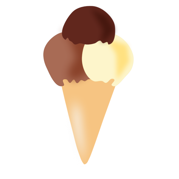 SVG Vanilla and chocolate ice cream