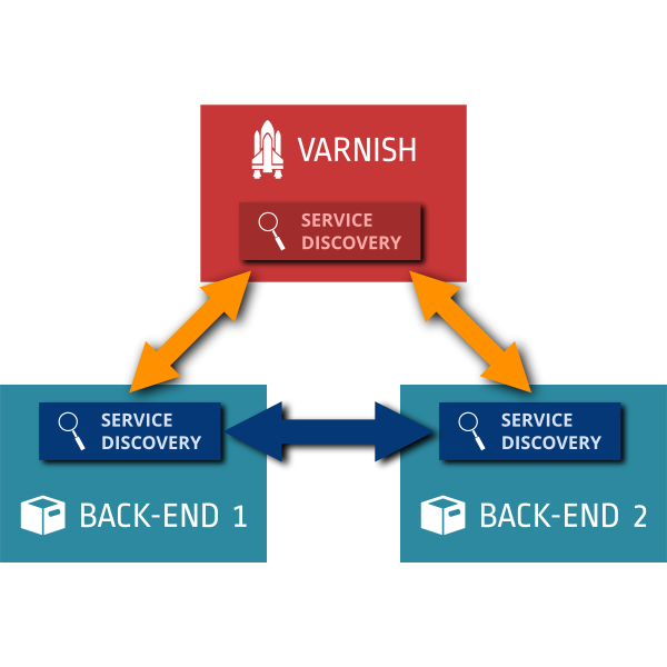 SVG Varnish with service discovery diagram vector graphics